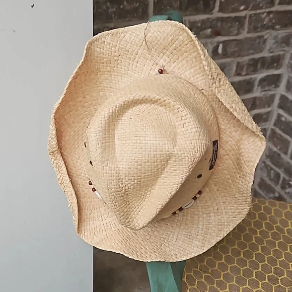 Panama Jack Seashell Straw Beaded Hat - Picture 4 of 5
